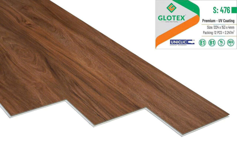 Sàn nhựa hẻm khóa Glotex 4mm