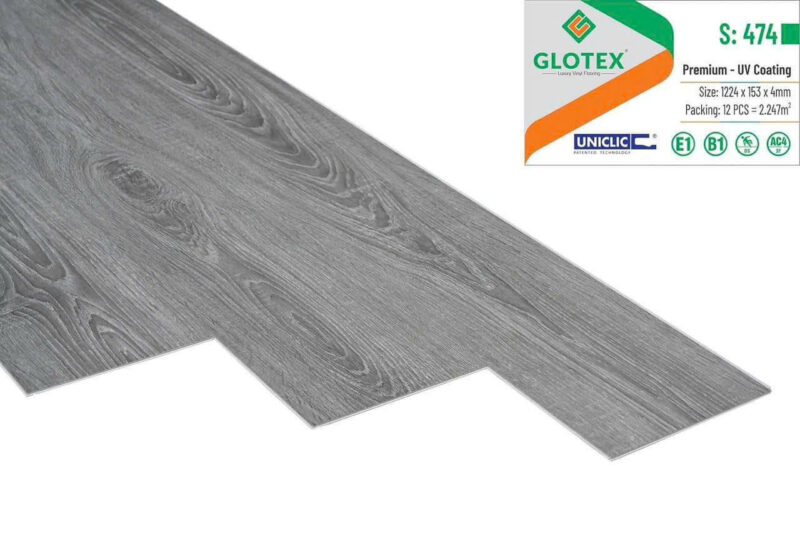 Sàn nhựa hẻm khóa Glotex 4mm