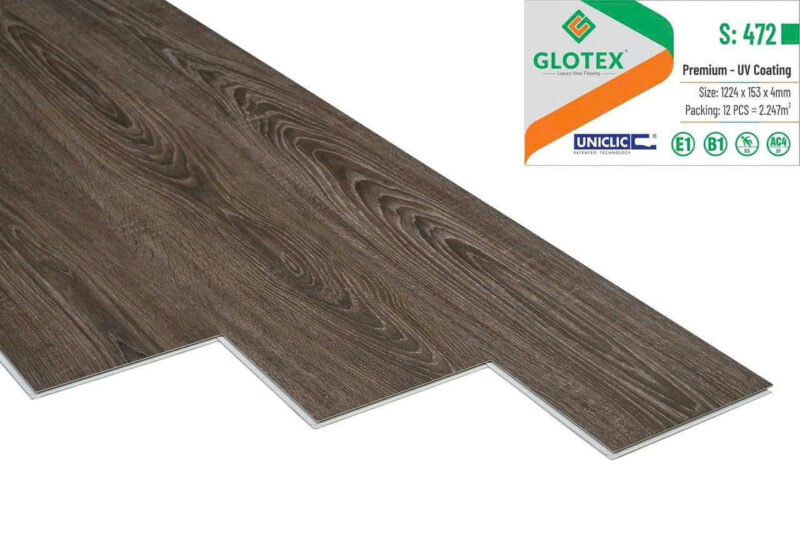 Sàn nhựa hẻm khóa Glotex 4mm