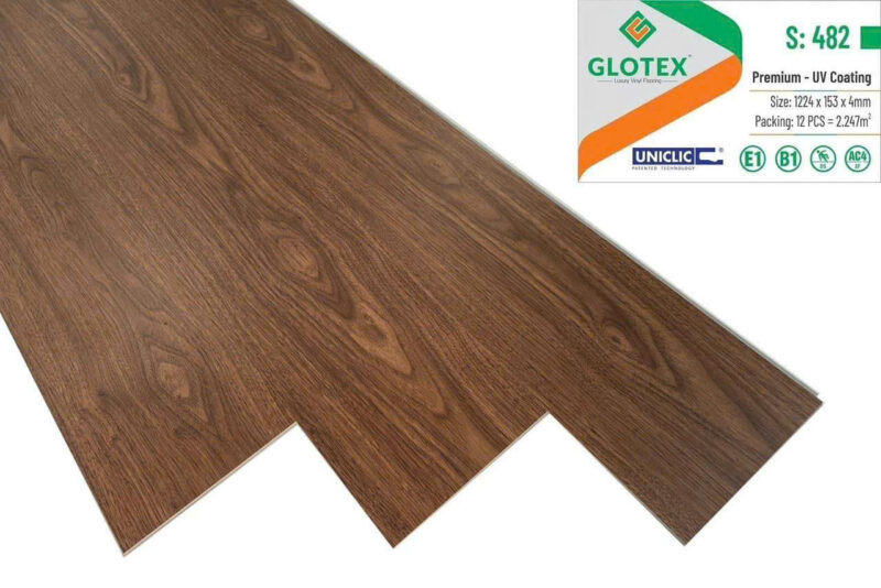 Sàn nhựa hẻm khóa Glotex 4mm