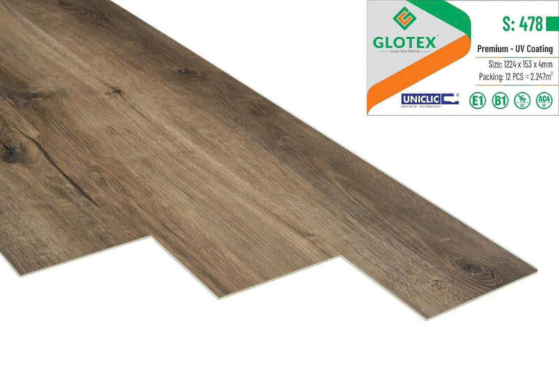 Sàn nhựa hẻm khóa Glotex 4mm