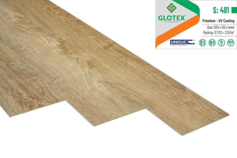 Sàn nhựa hẻm khóa Glotex 4mm